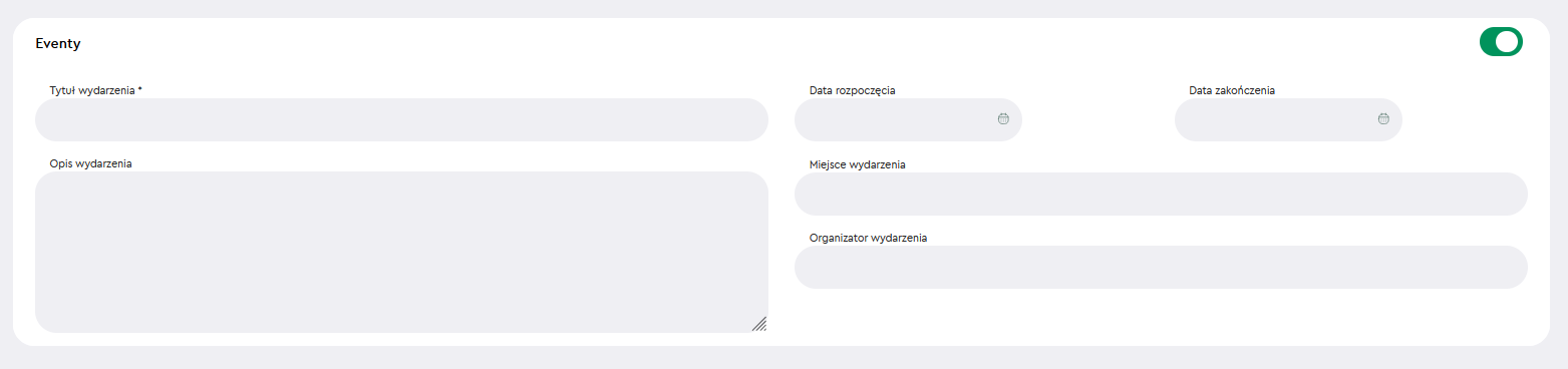 Eventy w newsletterze