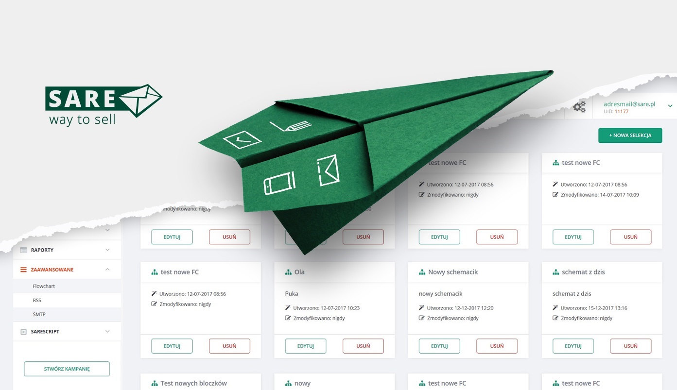 Nowy UX systemu SARE
