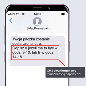 sms dwukierunkowy przykład