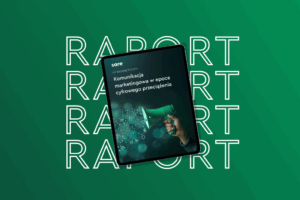 Okładka raportu »Komunikacja marketingowa w epoce cyfrowego przeciążenia 2025